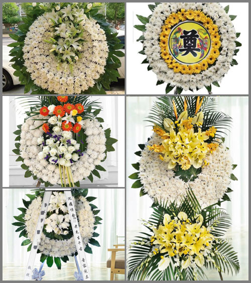 安徽阜阳市临泉县滑集镇梁王村花圈速递